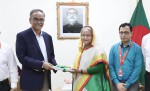 CAG submits  Audit and Accounts Report to the Honorable Prime Minister Sheikh Hasina