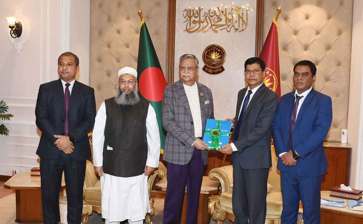 Hon'ble Comptroller and Auditor General of Bangladesh Mr. Md. Nurul Islam Submits Audit Reports to the Honorable President Mr. Mohammed Shahabuddin on June 03, 2024